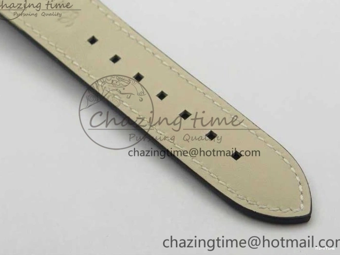 MIROTIME 0402 Stylish Calatrava 5524 Pilot Travel Time SS GRF Black Dial on Black Leather Strap A324 V 7108